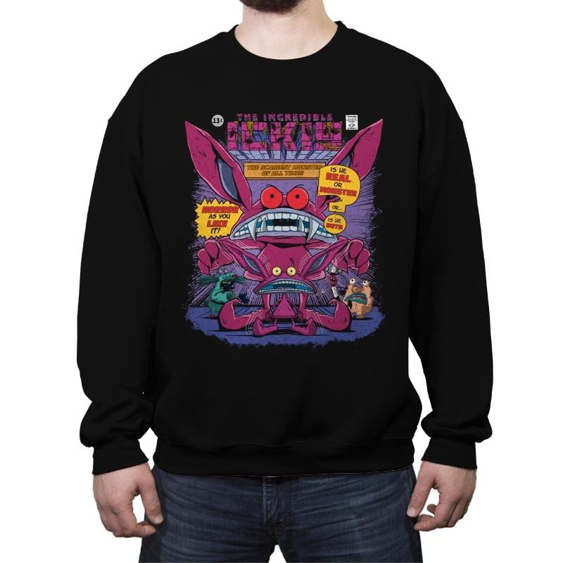 Real Monster - Crew Neck Sweatshirt Crew Neck Sweatshirt RIPT Apparel