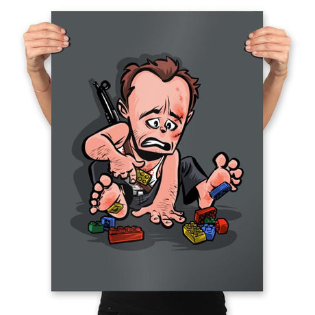 Really Die Hard - Prints Posters RIPT Apparel 18x24 / Charcoal