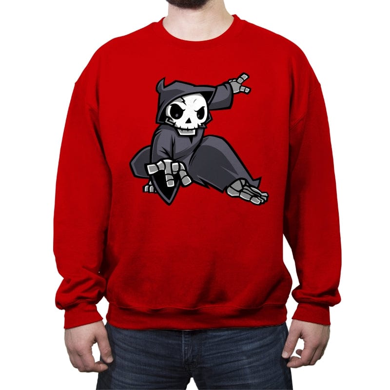 Reaper 7 - Crew Neck Sweatshirt Crew Neck Sweatshirt RIPT Apparel Small / Red