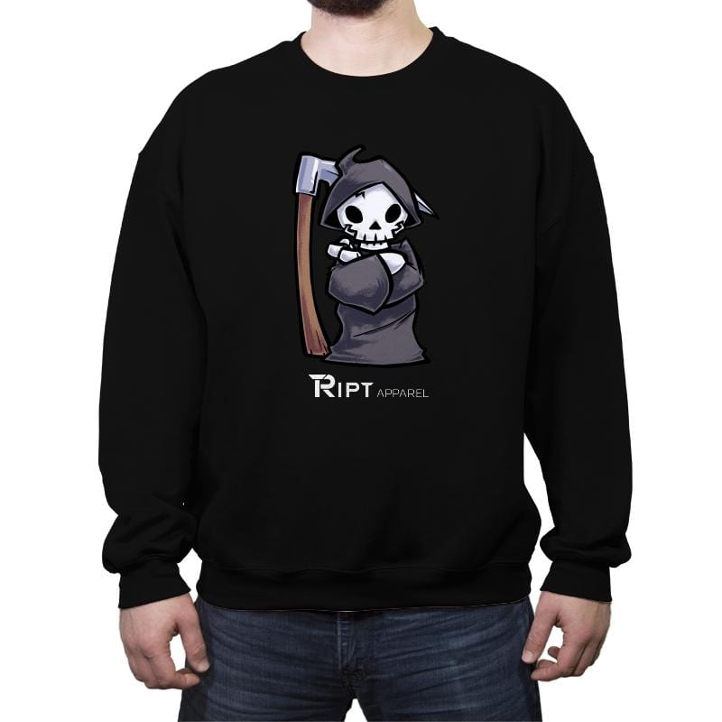 Reaper Arms Crossed - Crew Neck Sweatshirt Crew Neck Sweatshirt RIPT Apparel Small / Black