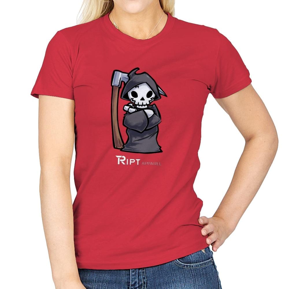 Reaper Arms Crossed - Womens T-Shirts RIPT Apparel Small / Red