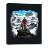 Rebel Above the Sea of Snow - Canvas Wraps Canvas Wraps RIPT Apparel 16x20 / Black