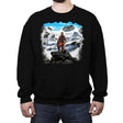 Rebel Above the Sea of Snow - Crew Neck Sweatshirt Crew Neck Sweatshirt RIPT Apparel Small / Black