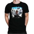 Rebel Above the Sea of Snow - Mens Premium T-Shirts RIPT Apparel Small / Black
