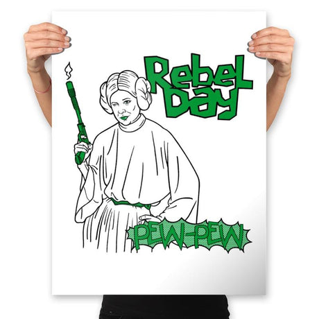 Rebel Day - Prints Posters RIPT Apparel 18x24 / White