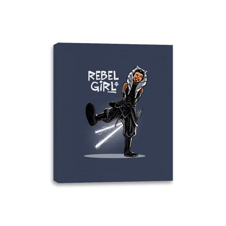 Rebel Girl - Canvas Wraps Canvas Wraps RIPT Apparel 8x10 / Navy