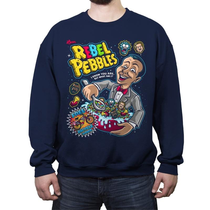 Rebel Pebbles - Crew Neck Sweatshirt Crew Neck Sweatshirt RIPT Apparel