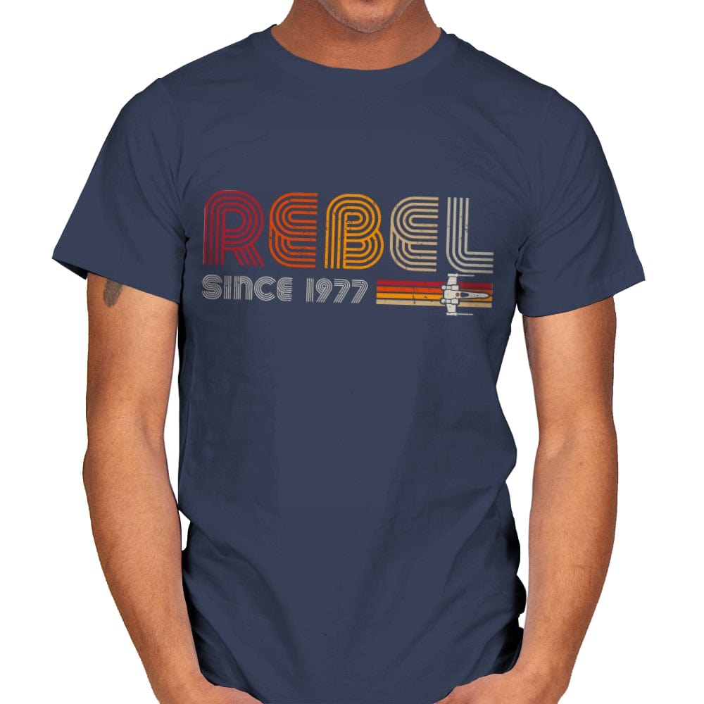 Rebel since 1977 - Shirt Club - Mens T-Shirts RIPT Apparel Small / Navy