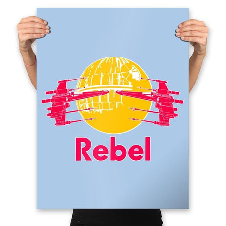 RebelBull - Prints Posters RIPT Apparel 18x24 / Baby Blue
