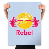 RebelBull - Prints Posters RIPT Apparel 18x24 / Baby Blue