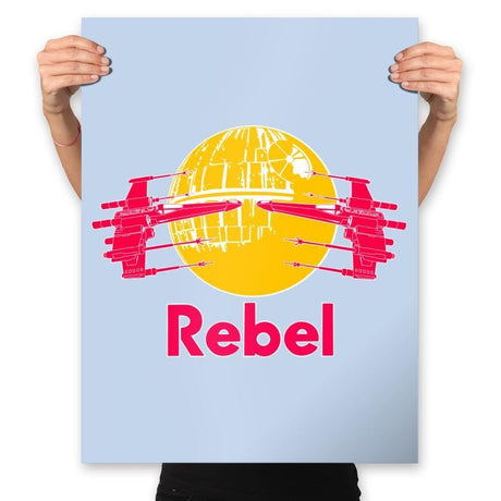 RebelBull - Prints Posters RIPT Apparel 18x24 / Baby Blue