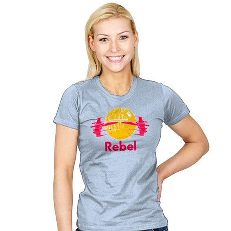 RebelBull - Womens T-Shirts RIPT Apparel Small / Baby Blue