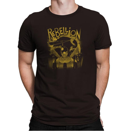 Rebellion Exclusive - Mens Premium T-Shirts RIPT Apparel Small / Dark Chocolate