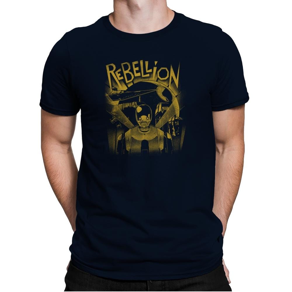 Rebellion Exclusive - Mens Premium T-Shirts RIPT Apparel Small / Midnight Navy