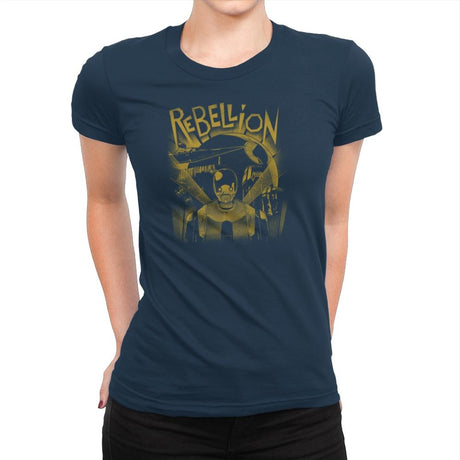 Rebellion Exclusive - Womens Premium T-Shirts RIPT Apparel Small / Midnight Navy