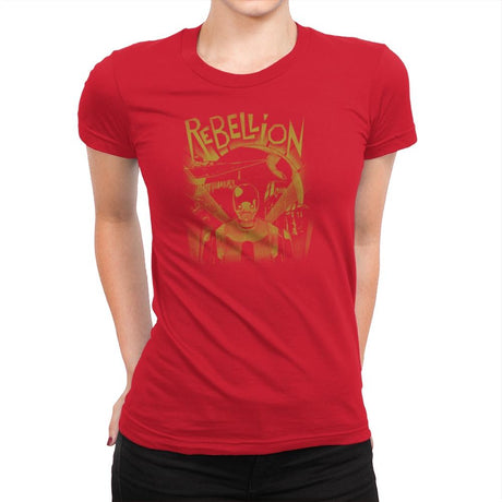 Rebellion Exclusive - Womens Premium T-Shirts RIPT Apparel Small / Red