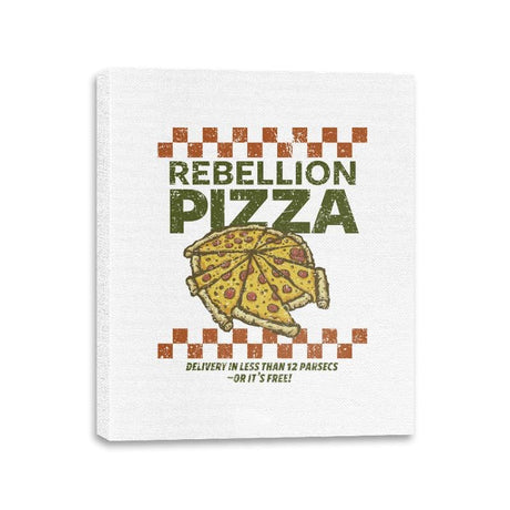 Rebellion Pizza - Canvas Wraps Canvas Wraps RIPT Apparel 11x14 / White