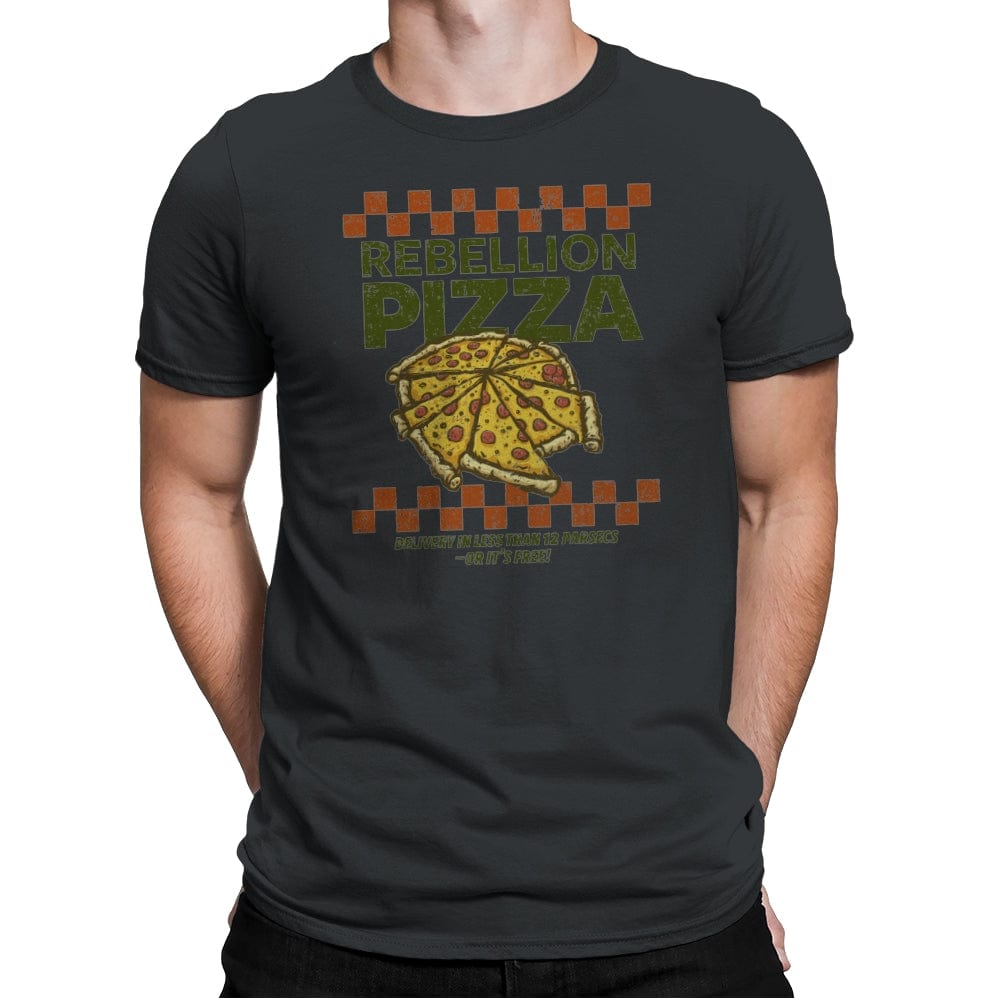 Rebellion Pizza - Mens Premium T-Shirts RIPT Apparel Small / Heavy Metal