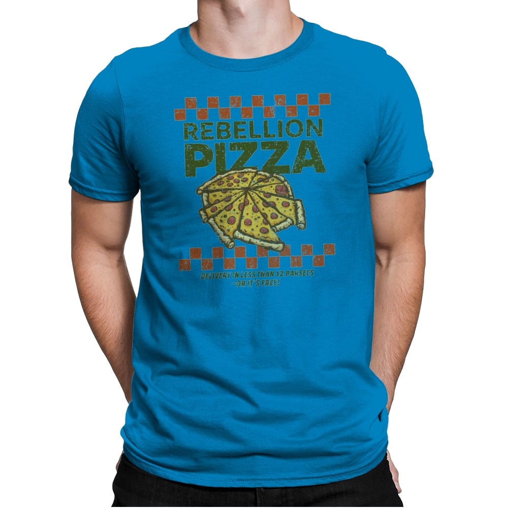Rebellion Pizza - Mens Premium T-Shirts RIPT Apparel Small / Turqouise