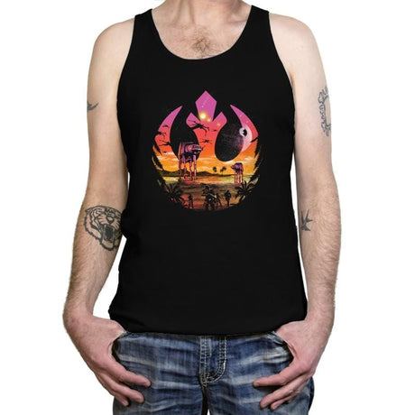 Rebellion Sunset - Tanktop Tanktop RIPT Apparel X-Small / Black