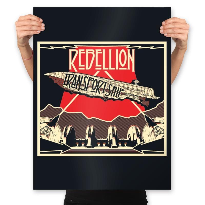 Rebellion - Transport Ship - Prints Posters RIPT Apparel 18x24 / Black