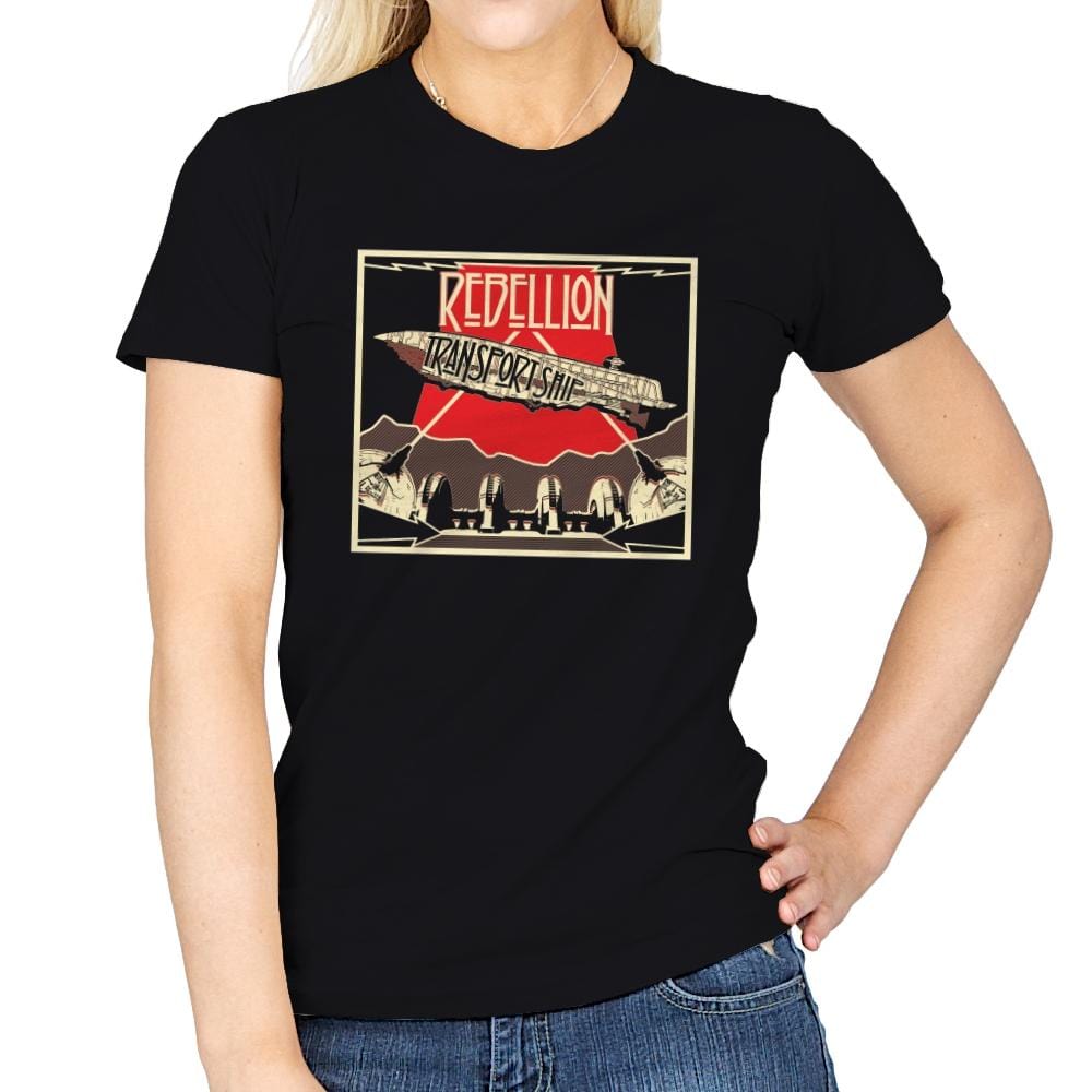 Rebellion - Transport Ship - Womens T-Shirts RIPT Apparel Small / Black