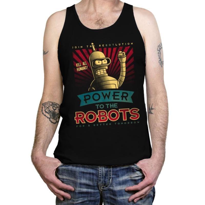 ReBOTlution - Tanktop Tanktop RIPT Apparel X-Small / Black