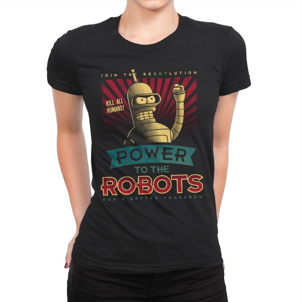 ReBOTlution - Womens Premium T-Shirts RIPT Apparel Small / Black