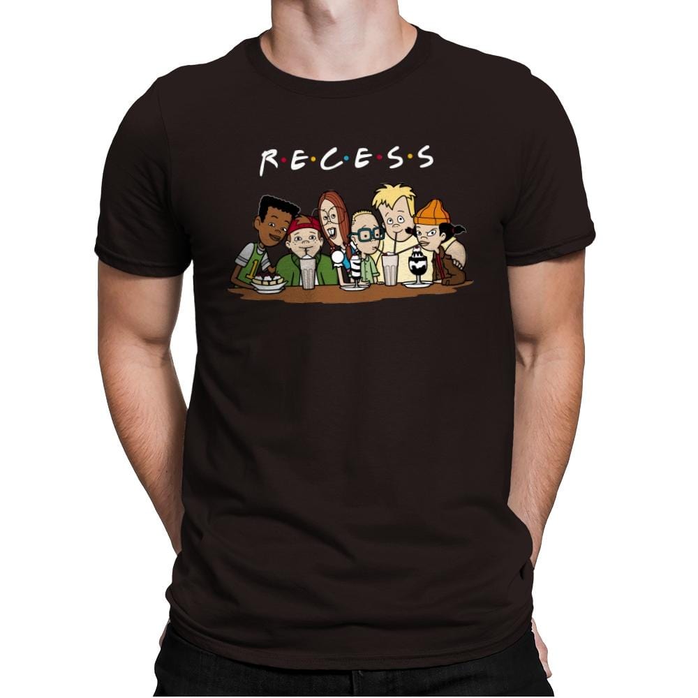 Recess Forever - Mens Premium T-Shirts RIPT Apparel Small / Dark Chocolate