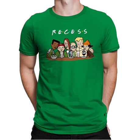 Recess Forever - Mens Premium T-Shirts RIPT Apparel Small / Kelly Green