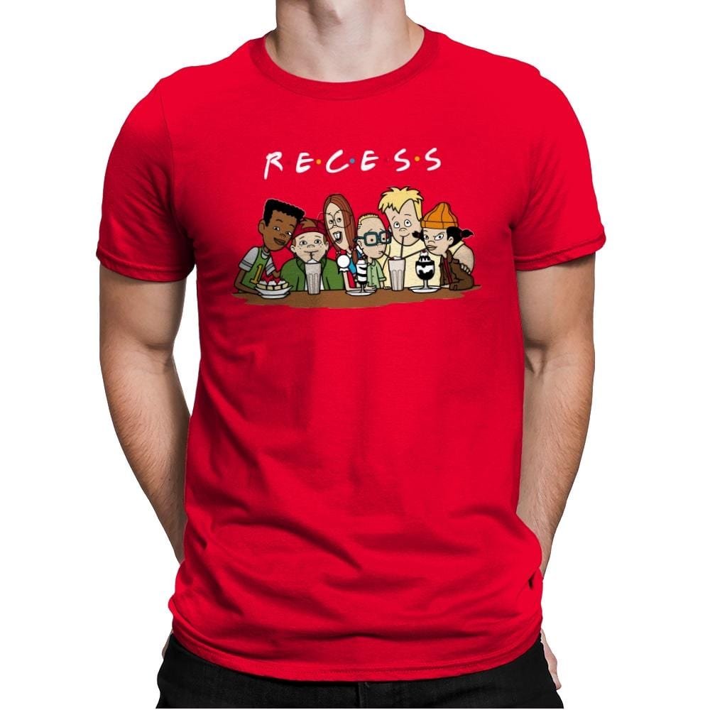 Recess Forever - Mens Premium T-Shirts RIPT Apparel Small / Red