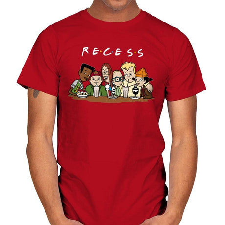 Recess Forever - Mens T-Shirts RIPT Apparel Small / Red