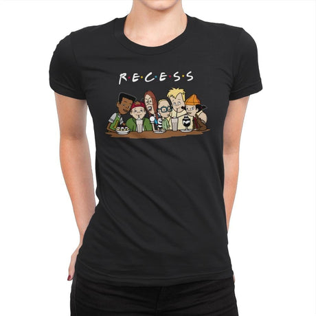 Recess Forever - Womens Premium T-Shirts RIPT Apparel Small / Black
