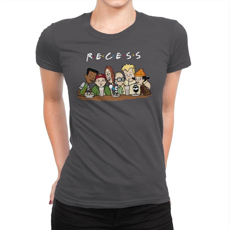 Recess Forever - Womens Premium T-Shirts RIPT Apparel Small / Heavy Metal