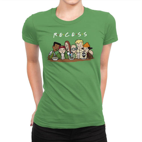 Recess Forever - Womens Premium T-Shirts RIPT Apparel Small / Kelly Green