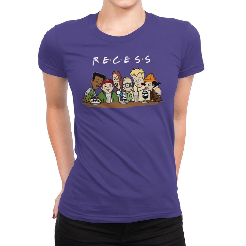 Recess Forever - Womens Premium T-Shirts RIPT Apparel Small / Purple Rush