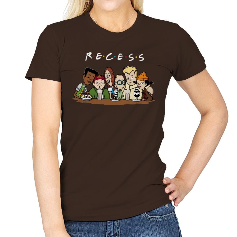 Recess Forever - Womens T-Shirts RIPT Apparel Small / Dark Chocolate