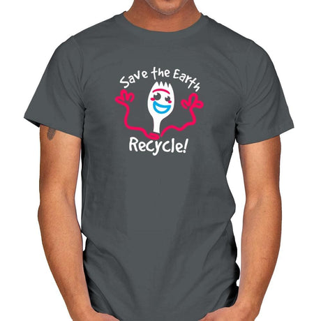 Recycle  - Mens T-Shirts RIPT Apparel Small / Charcoal