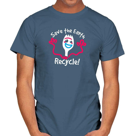 Recycle  - Mens T-Shirts RIPT Apparel Small / Indigo Blue