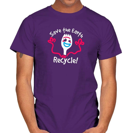 Recycle  - Mens T-Shirts RIPT Apparel Small / Purple