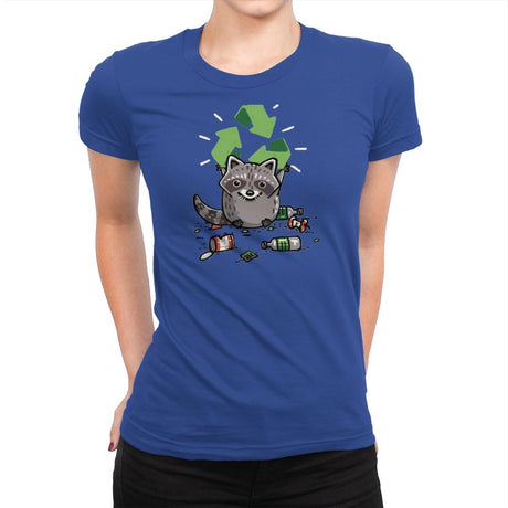 Recycle Please - Womens Premium T-Shirts RIPT Apparel Small / Royal