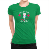 Recycle  - Womens Premium T-Shirts RIPT Apparel Small / Kelly Green