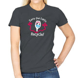 Recycle  - Womens T-Shirts RIPT Apparel Small / Charcoal