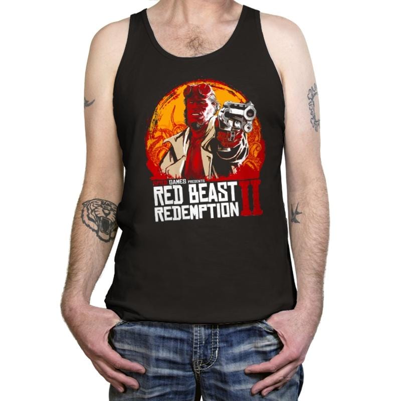 Red Beast Redemption - Tanktop Tanktop RIPT Apparel