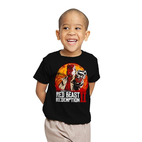 Red Beast Redemption - Youth T-Shirts RIPT Apparel X-small / Black