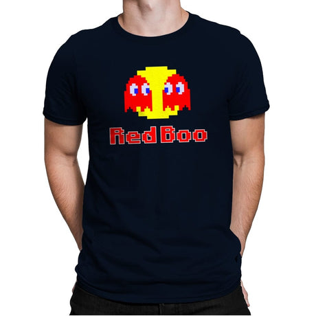 Red Boo - Mens Premium T-Shirts RIPT Apparel Small / Midnight Navy