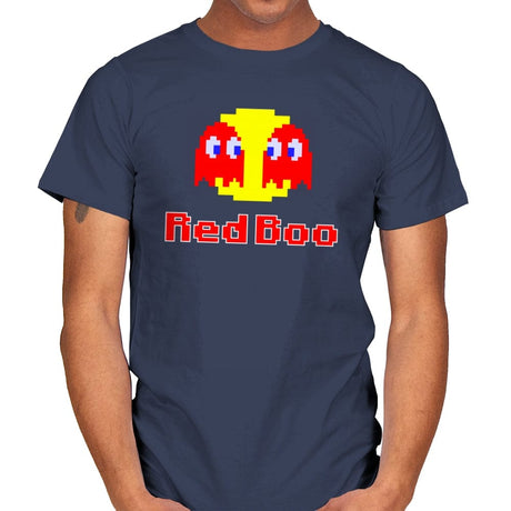 Red Boo - Mens T-Shirts RIPT Apparel Small / Navy