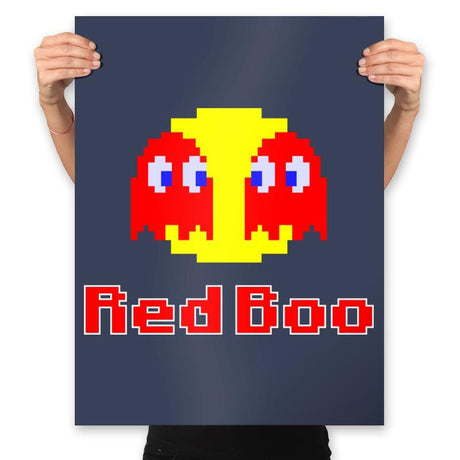 Red Boo - Prints Posters RIPT Apparel 18x24 / Navy