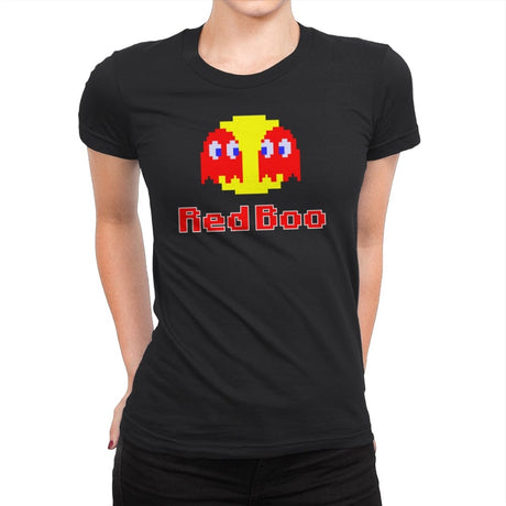 Red Boo - Womens Premium T-Shirts RIPT Apparel Small / Black