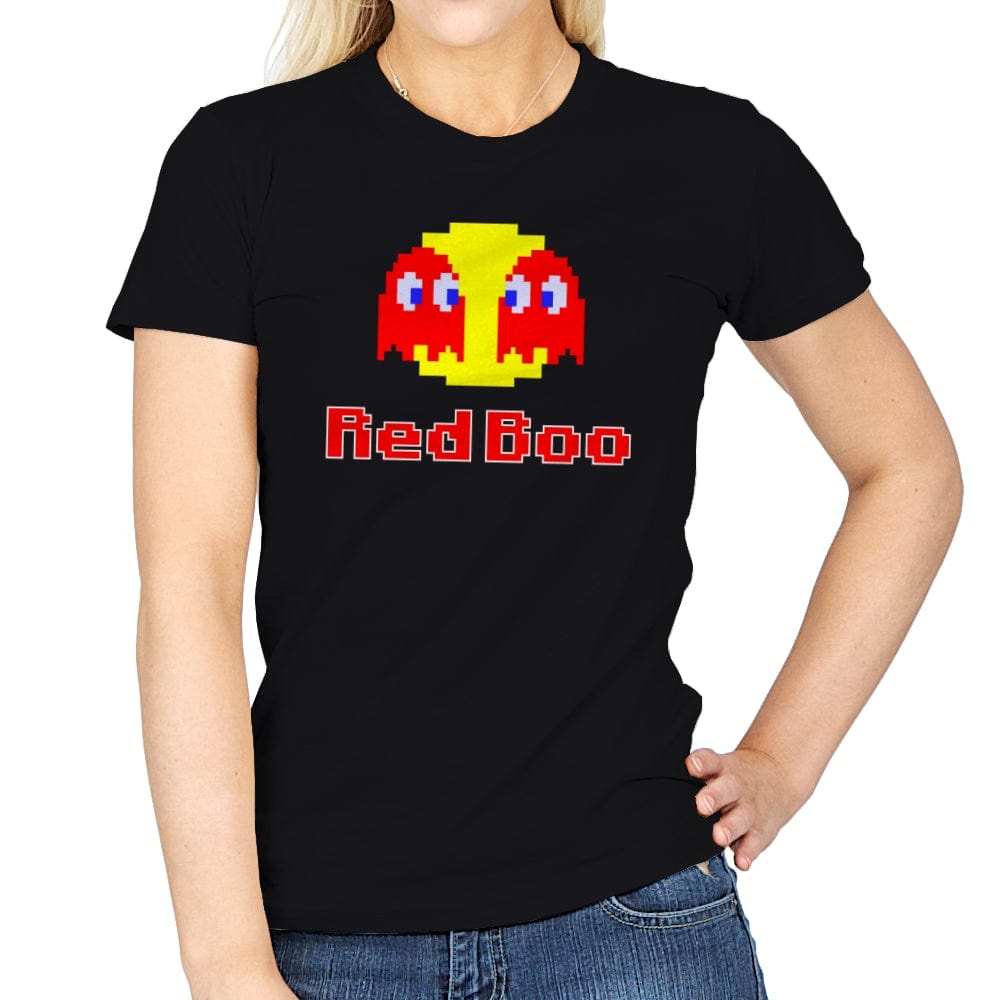 Red Boo - Womens T-Shirts RIPT Apparel Small / Black